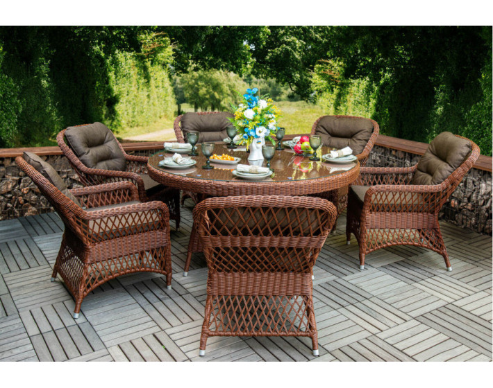 Комплект мебели из ротанга «Санторини Люкс»