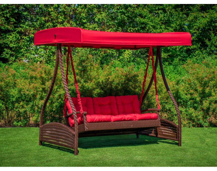 Садовые качели из ротанга Мелодия "Тик"