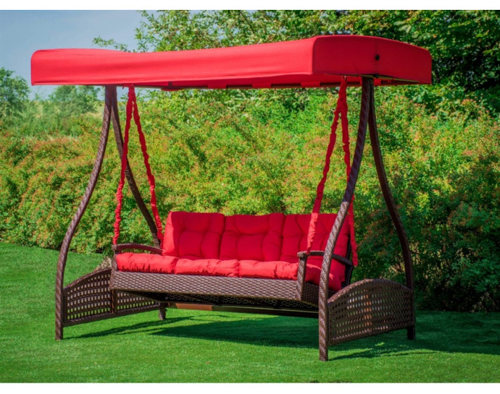 Садовые качели из ротанга Мелодия "Тик"