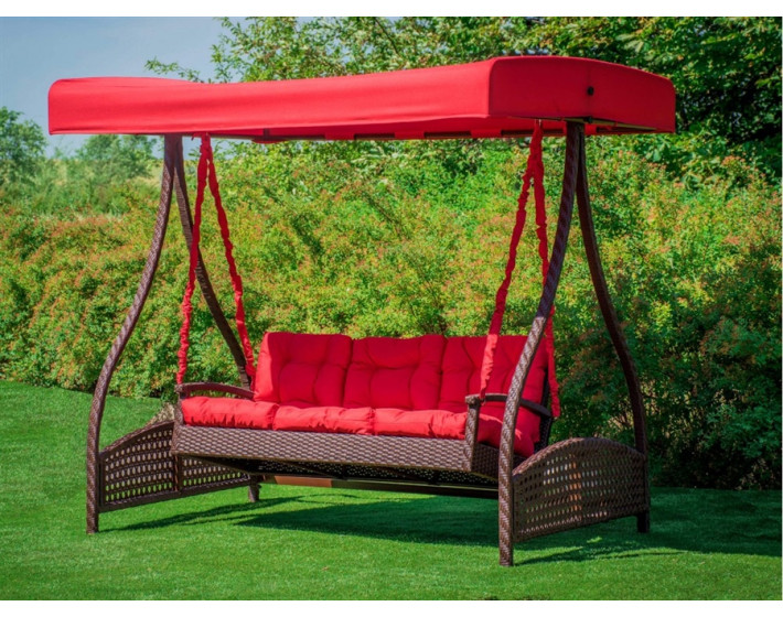 Садовые качели из ротанга Мелодия "Тик"