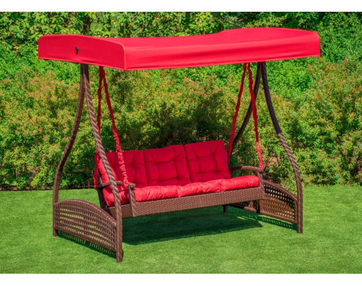 Садовые качели из ротанга Мелодия "Тик"