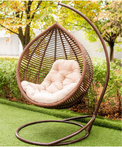 Подвесное кресло кокон "Бриз" Двухволновой