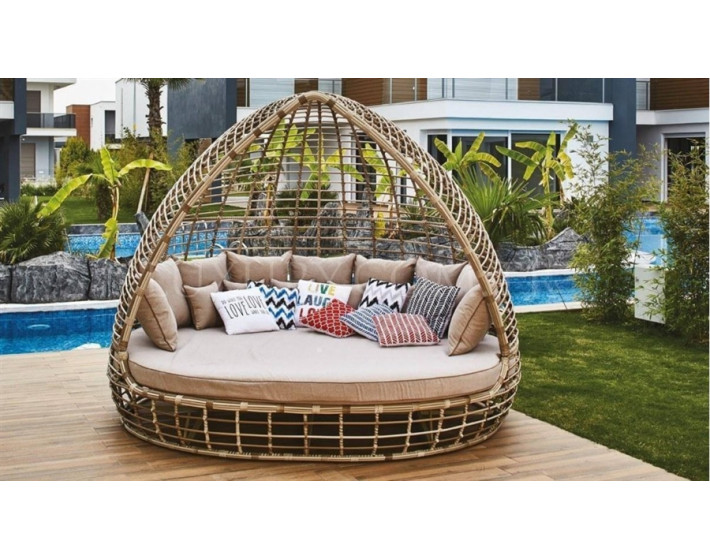 Диван бунгало плетеное садовое Лимора