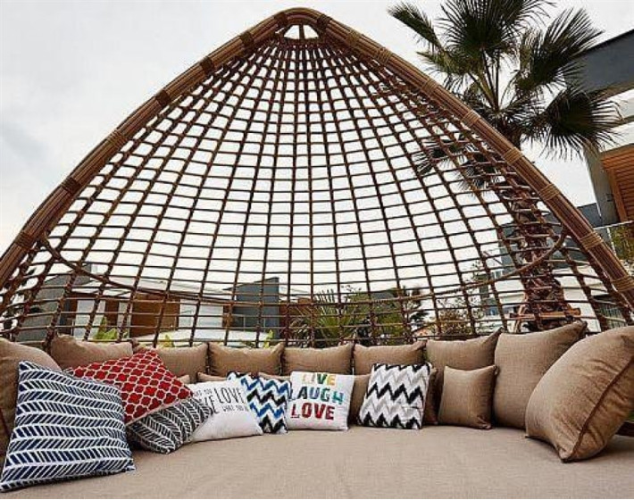 Диван бунгало плетеное садовое Лимора