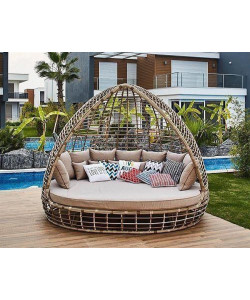 Диван бунгало плетеное садовое "Лимора"