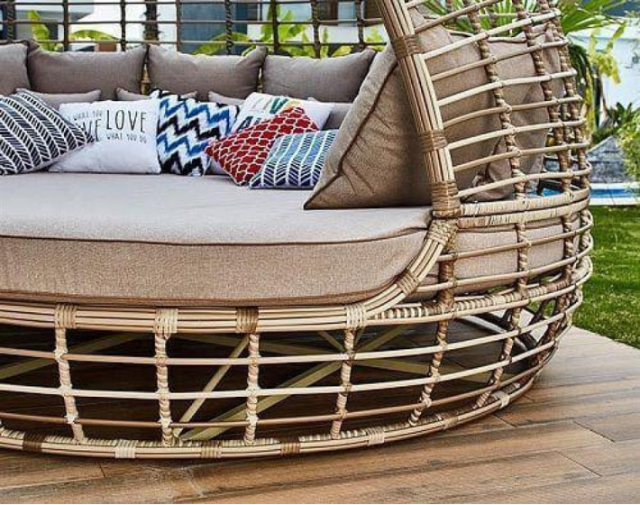 Диван бунгало плетеное садовое Лимора