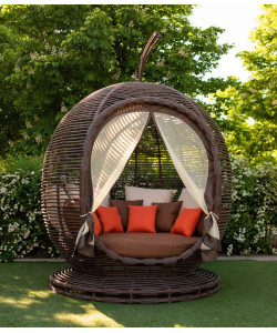 Бунгало из металла и ротанга "Соланда"