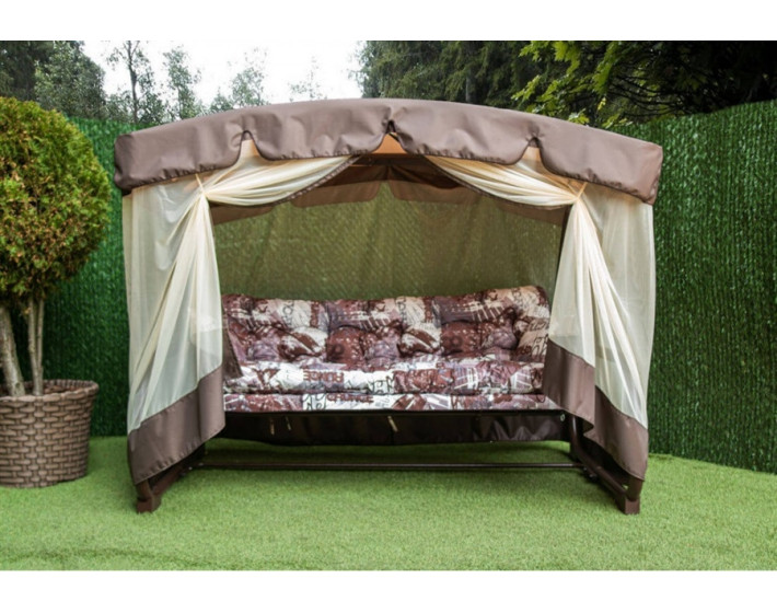 Садовые качели раскладные Жемчужина Принт 12