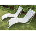 Шезлонг  из ротанга Риф (белый)