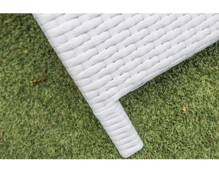 Шезлонг  из ротанга Риф (белый)