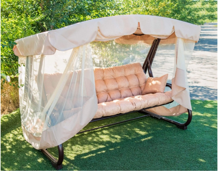 Садовая качель Жемчужина Бежевая