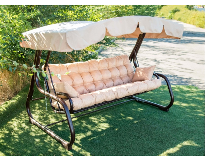 Садовая качель Жемчужина Бежевая