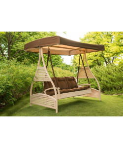 Садовые качели из ротанга "Мелодия"