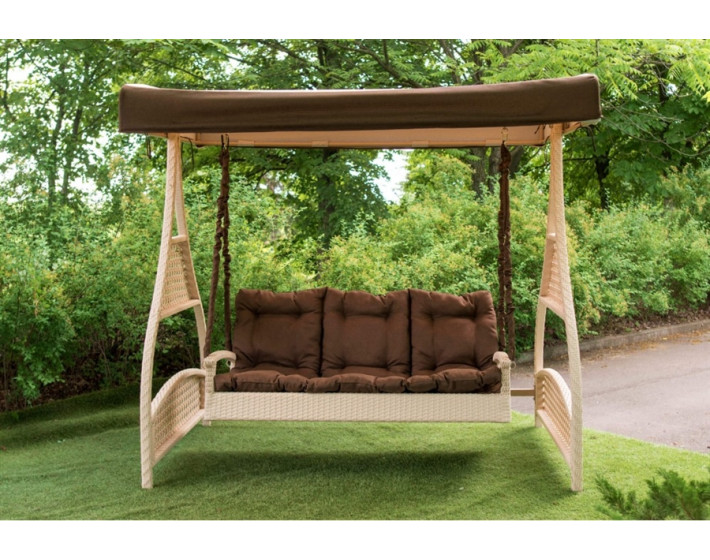 Садовые качели из ротанга Мелодия