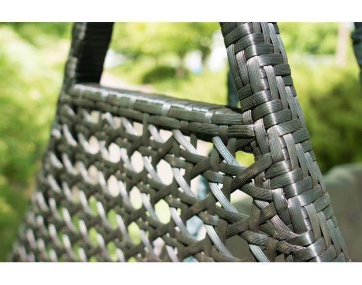 Садовые качели из ротанга Мелодия (серый)