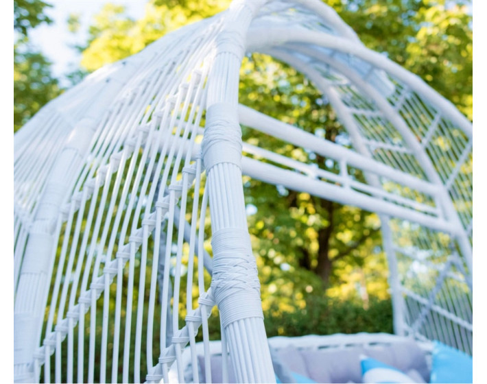 Качель из ротанга Люмина (Белая)