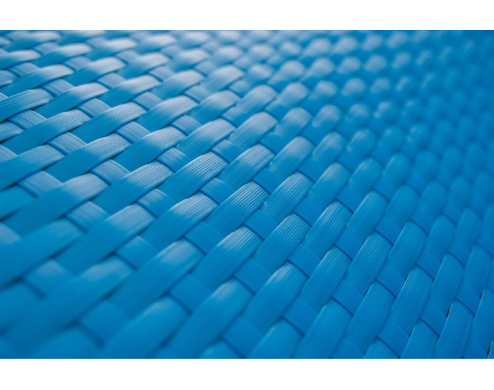 Шезлонг  из ротанга Риф (синий и розовый)