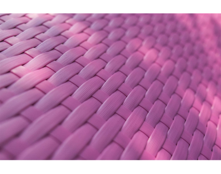 Шезлонг  из ротанга Риф (синий и розовый)