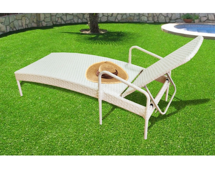 Шезлонг  из ротанга Прайм