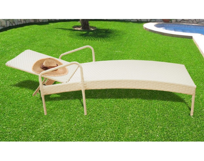 Шезлонг  из ротанга Прайм