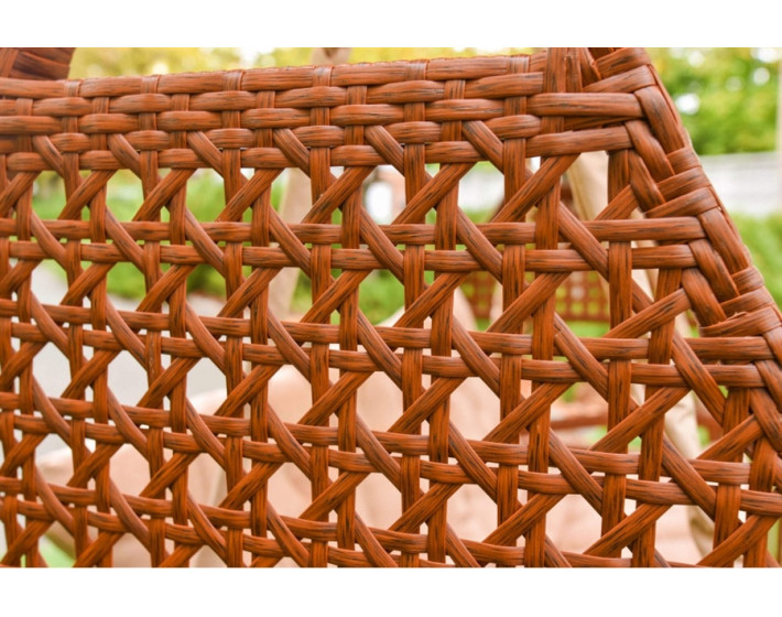 Садовые качели из ротанга Мелодия (каштан)