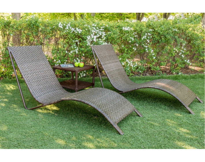 Шезлонг из ротанга Риф (рошен)
