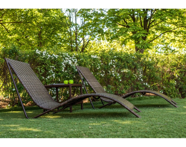 Шезлонг из ротанга Риф (рошен)