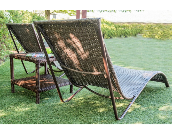 Шезлонг из ротанга Риф (рошен)
