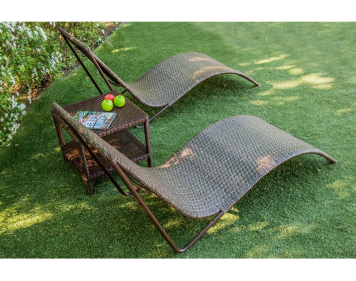 Шезлонг из ротанга Риф (рошен)