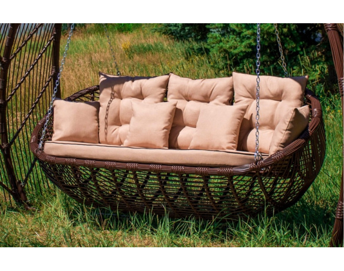 Качель из ротанга Люмина (Коричневая)