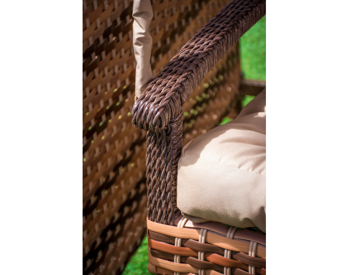 Качель из ротанга Мелодия Люкс (Двухцветная)