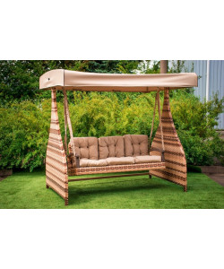 Качель из ротанга "Мелодия Люкс (Двухцветная)"