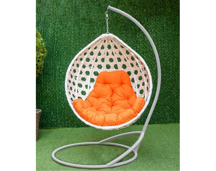 Подвесное кресло кокон Жемчуг Промо (Белый)