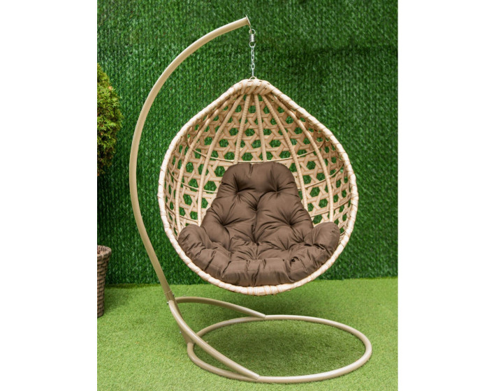 Подвесное кресло кокон "Жемчуг Промо" (Бежевый)