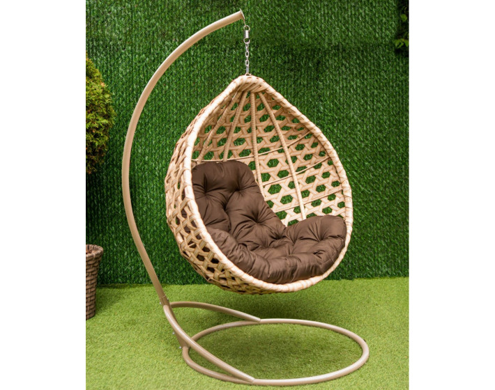 Подвесное кресло кокон "Жемчуг Промо" (Бежевый)