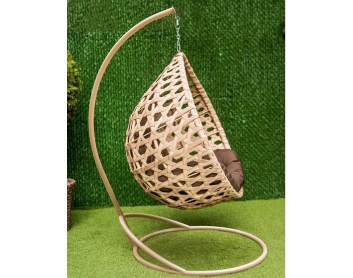 Подвесное кресло кокон "Жемчуг Промо" (Бежевый)