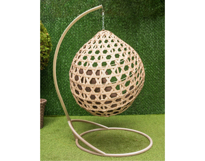 Подвесное кресло кокон "Жемчуг Промо" (Бежевый)