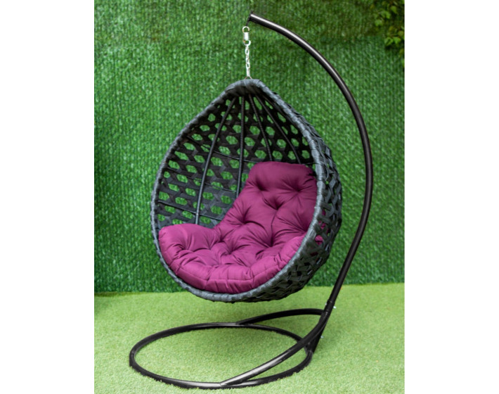 Подвесное кресло кокон Жемчуг Промо (Черный)