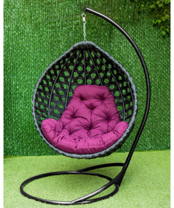 Подвесное кресло кокон "Жемчуг Промо (Черный)"