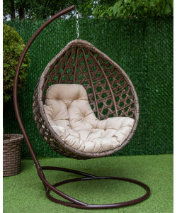 Подвесное кресло кокон "Жемчуг Промо (Шоколад)"