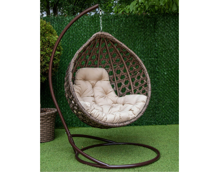 Подвесное кресло кокон "Жемчуг Промо" (Бежевый)