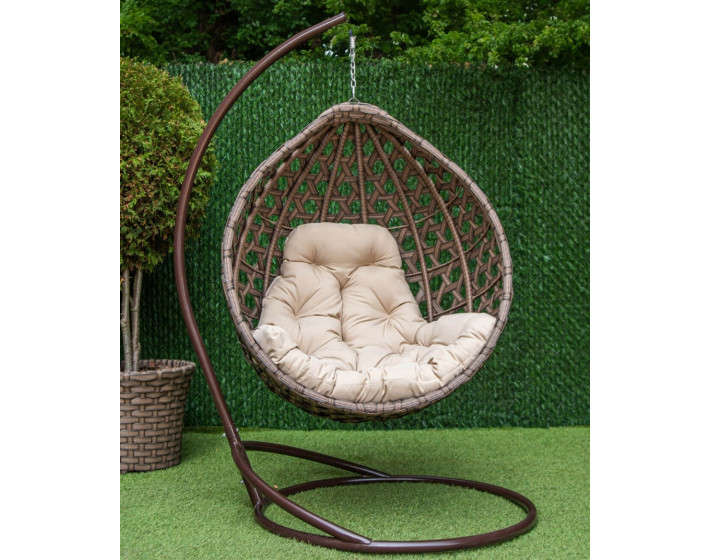 Подвесное кресло кокон Жемчуг Промо (Шоколад)