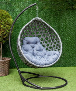 Подвесное кресло кокон "Жемчуг Промо (Серый)"