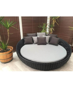 Кровать шезлонг лаунж из ротанга "Релисса"