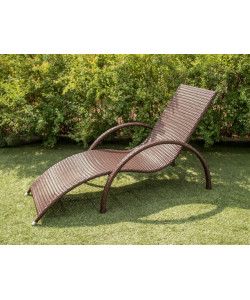 Шезлонг  из ротанга "Эстет (Коричневый)"