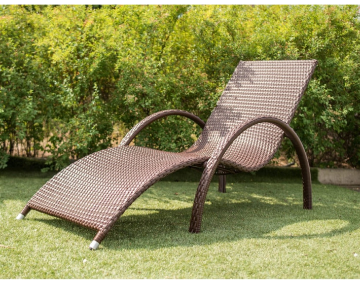 Шезлонг  из ротанга Эстет (Коричневый)