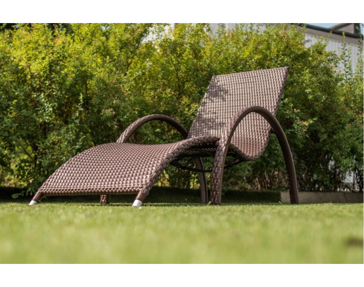 Шезлонг  из ротанга Эстет (Коричневый)