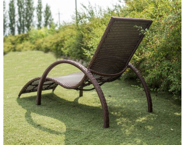 Шезлонг  из ротанга Эстет (Коричневый)