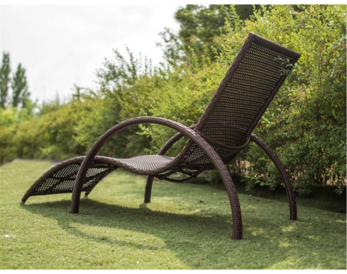 Шезлонг  из ротанга Эстет (Коричневый)