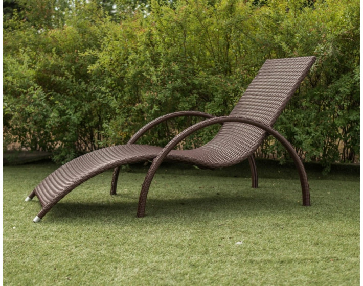 Шезлонг  из ротанга Эстет (Коричневый)